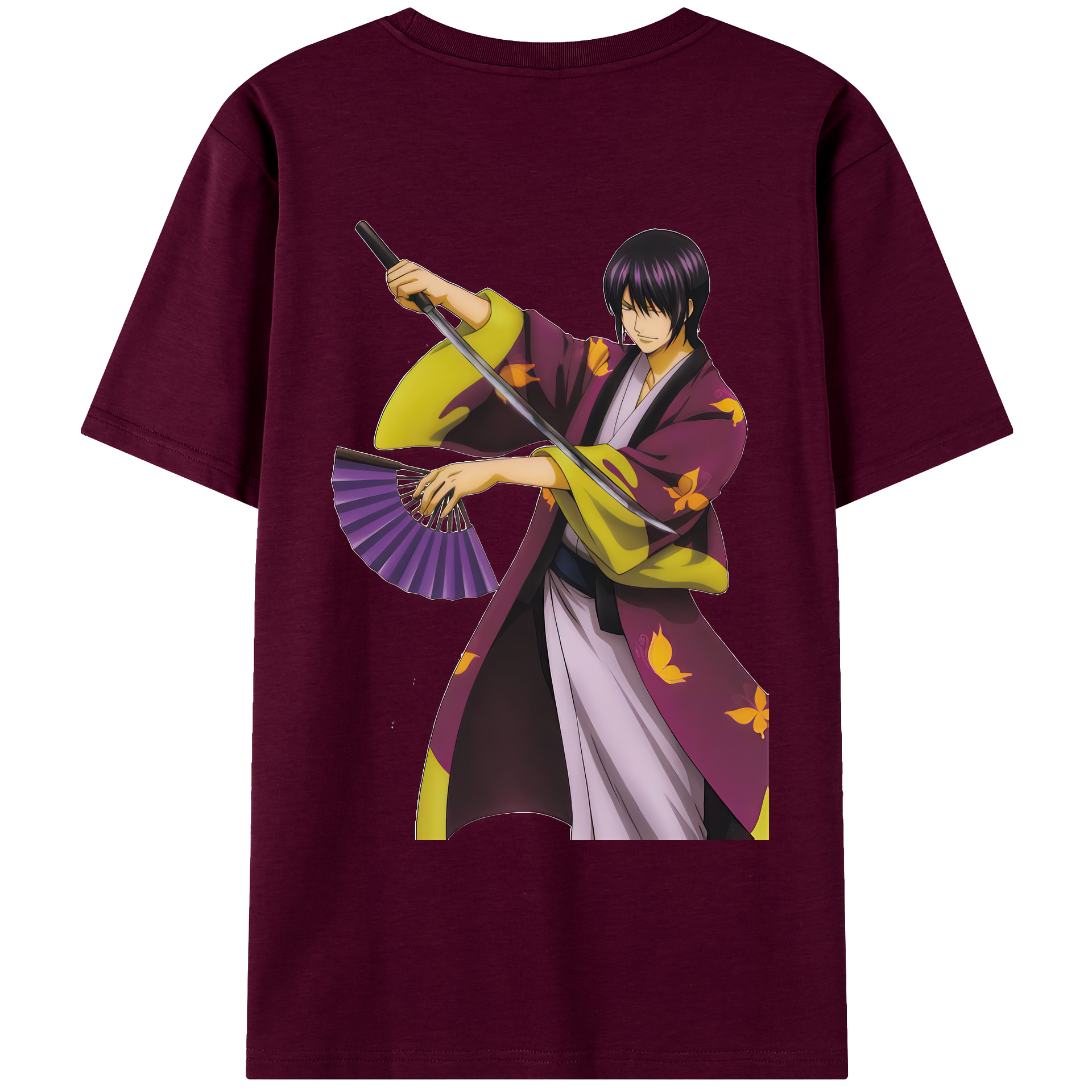 （画像用） ぎんたま 坂田銀時（さかたぎんとき） 神楽 志村新八（しむら しんぱち） GINTAMA Sakata Gintoki Kagura Shimura Shinpachi レディース半袖Tシャツ(バックプリント)